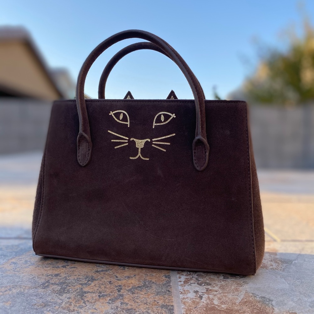 SOLD Charlotte Olympia Feline Petit Poitier Tote - Picture 3 of 12